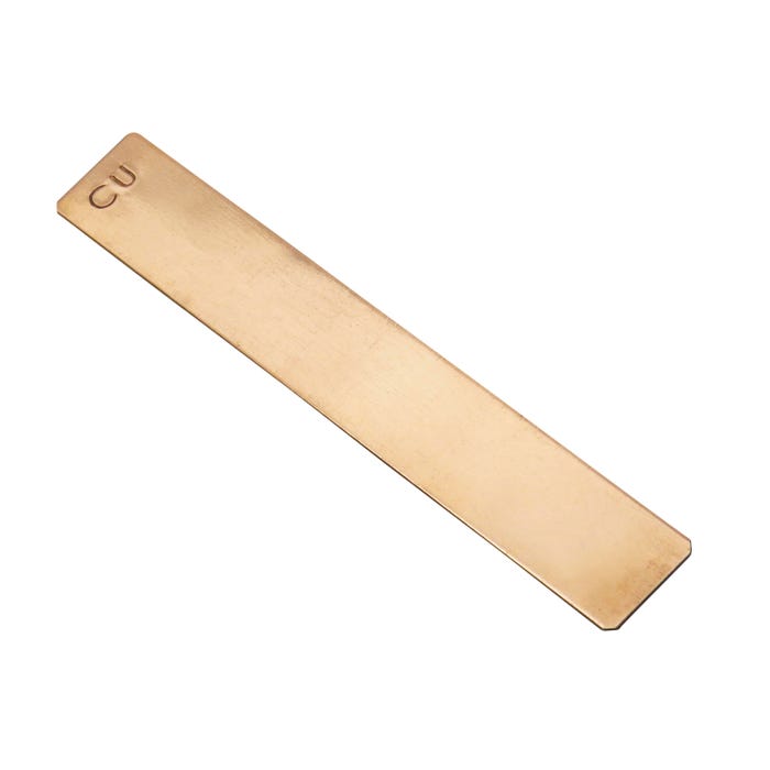 Frey Scientific Flat Electrode Strip, 5 x 3/4 x 3/64 Inches, Copper