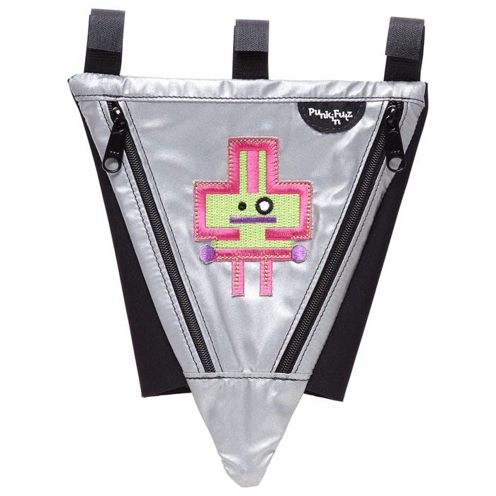 PunkinFutz PunkinPie Accessible Bag, Silver/Green Robbit