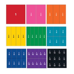 Learning Resources Double-Sided Magnetic Fraction Squares, Set of 51 1572836