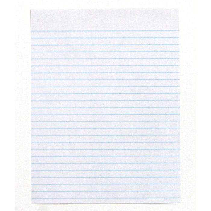 School Smart Composition Paper, No Margin, 8-1/2 x 11 Inches, White, 500 Sheets
