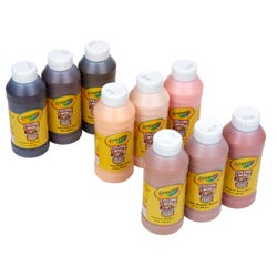 Crayola Colors of the World Washable Paints, 8 Ounce Bottles, Assorted Colors, Set of 9 2102431