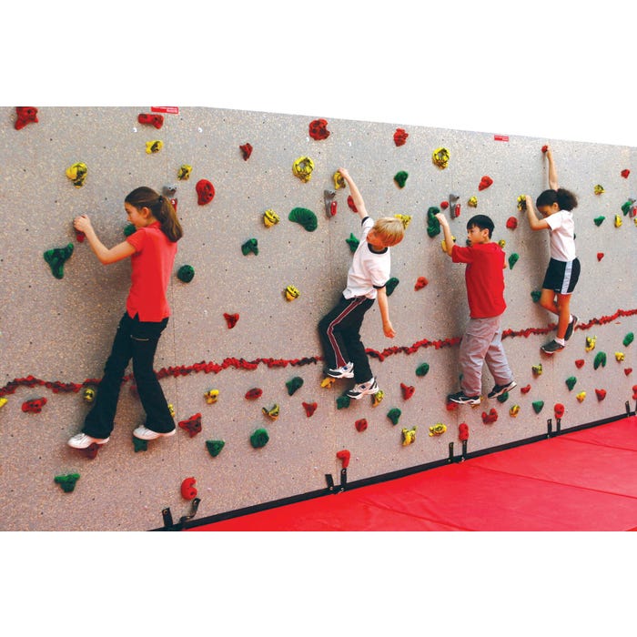 Everlast Physical Education Complete Traversing Wall Package, 8 x 40 Foot Wall