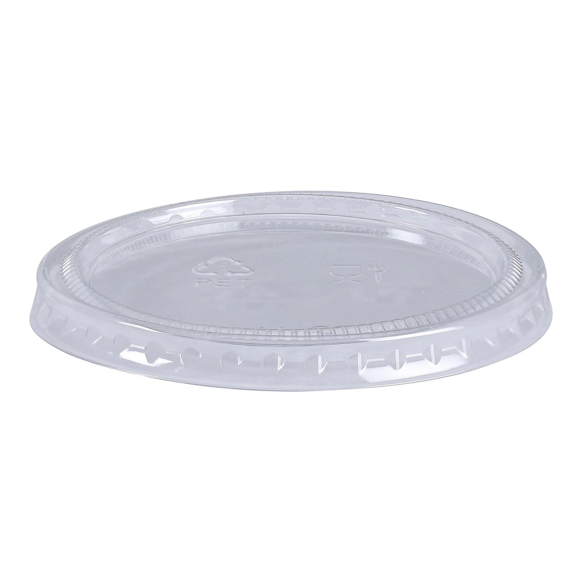 Image for Empress Plastic Lids for Portion Cups, 3-1/4 to 5-1/2 Ounces, Clear, Pack of 2500 from School Specialty