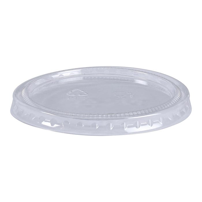 Empress Plastic Lids for Portion Cups, 3-1/4 to 5-1/2 Ounces, Clear, Pack of 2500