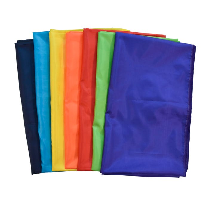 Childcraft Rainbow Habutae Fabric, Set of 7