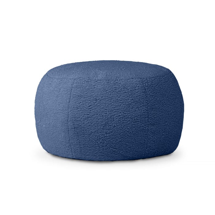Jaxx Ellis Ottoman Plush Pouf, Large, 25 x 25 x 15 Inches
