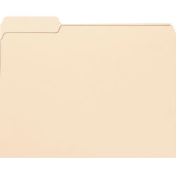 Nature Saver Recycled File Folder, Letter Size, 1/3 Cut Tabs, Manila, Pack of 100