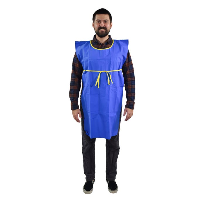 School Smart Vinyl Apron with Pocket, Waterproof, 33 x 21 Inches