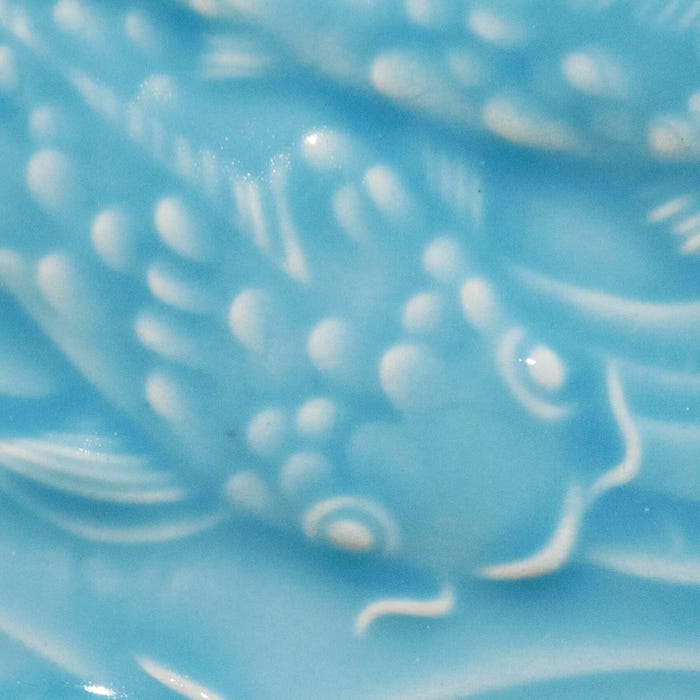 AMACO Low Fire Gloss Glaze, LG-24 Light Blue, Transparent, Pint