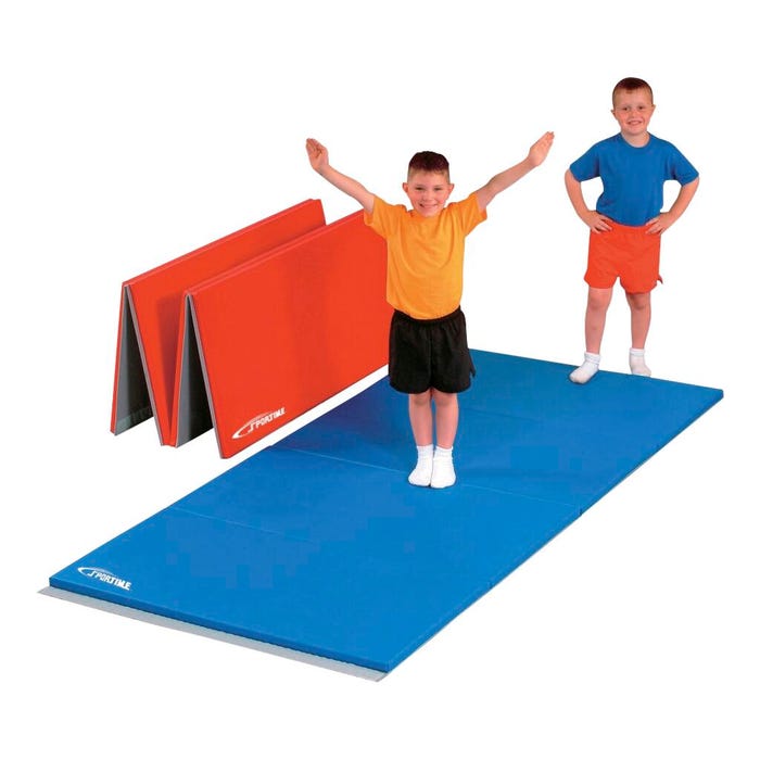 Sportime Folding Panel Mat, 1-1/2 Inch Thick, 4 Sided Hook and Loop