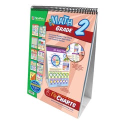 NewPath Learning Curriculum Mastery Math Double Sided Laminated Flip Chart, 12 L x 18 W in, Grade 2, Item Number 1302660