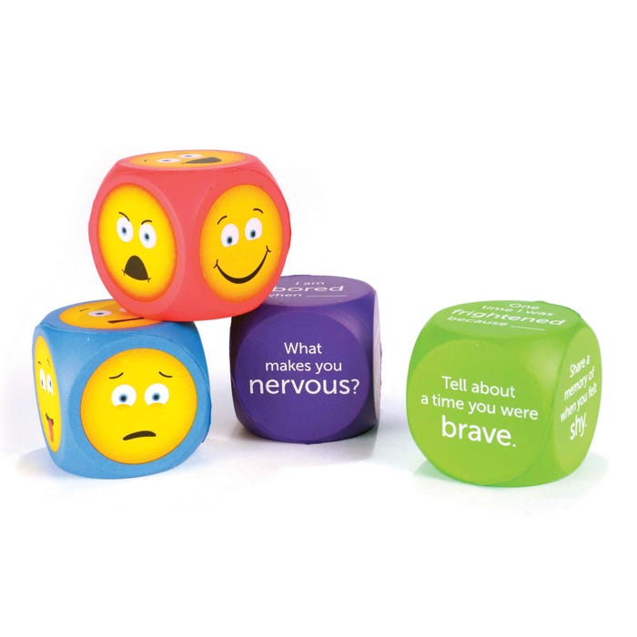 Learning Resources Emoji Cubes, Set of 4
