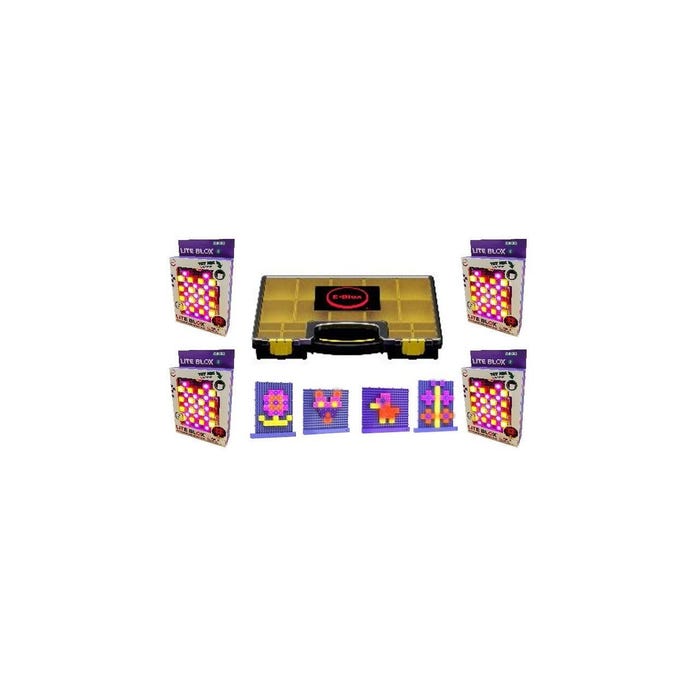 E-Blox Lite Blox 2 Building Blocks Classroom Set, 120 Pieces