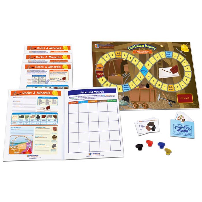 NewPath Learning Rocks & Minerals Learning Center Game, Grades 3 to 5