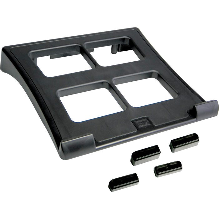 Data Accessories Adjustable Laptop Stand, 11-1/2 x 13 x 2 Inches, Black
