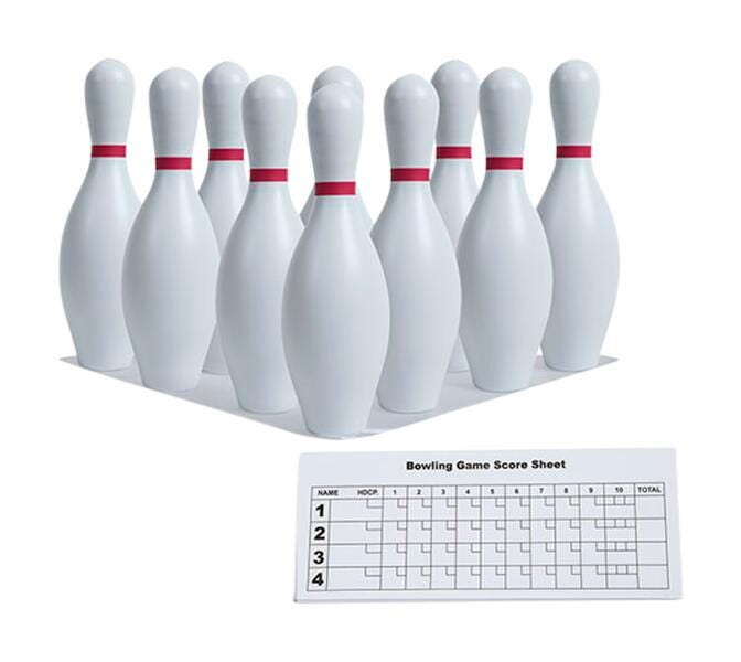Champion Sports Non-Weighted Bowling Pins, Plastic, Set of 10 1005615