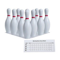 Champion Sports Non-Weighted Bowling Pins, Plastic, Set of 10 1005615