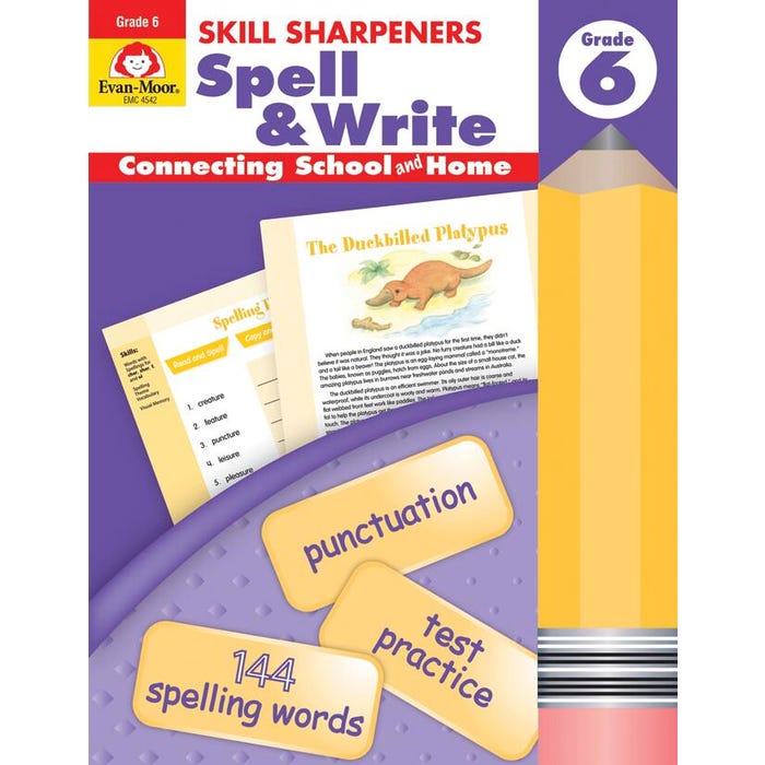 Evan-Moor Spell & Write, Grade 6