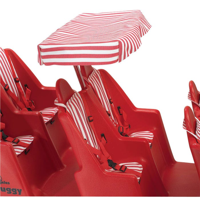 Angeles Bye-Bye Buggy Canopy, 14 x 27 x 16 Inches, Red and White