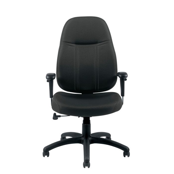 Offices TO GO Global High-Back Tilter Task Chair, 26-1/2 x 25-1/2 x 42-1/2 Inches, Black