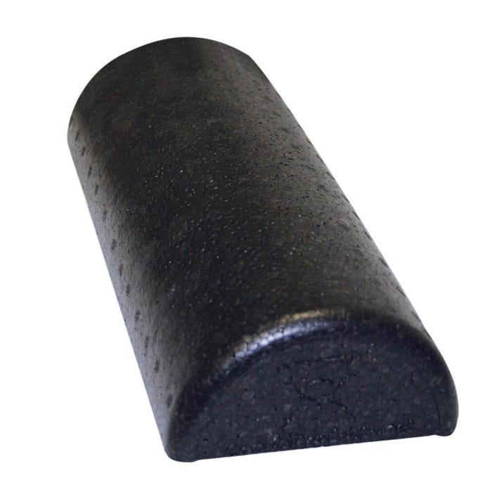 CanDo Half-Roller, 6 x 12 Inches, Black