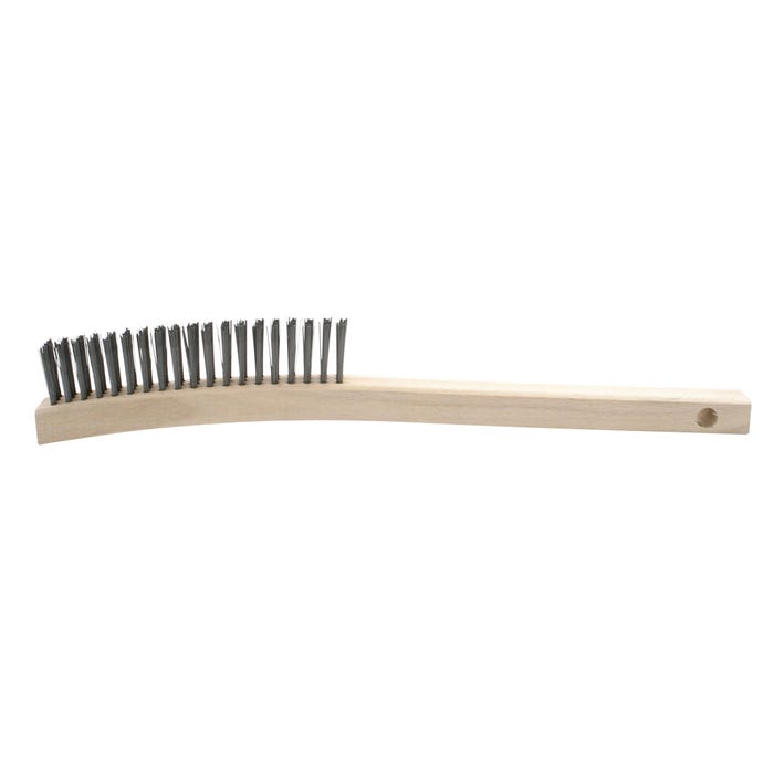 Brush Research Shoe Handle Carbon Steel Hand Scratch Brush, 1-1/8 in