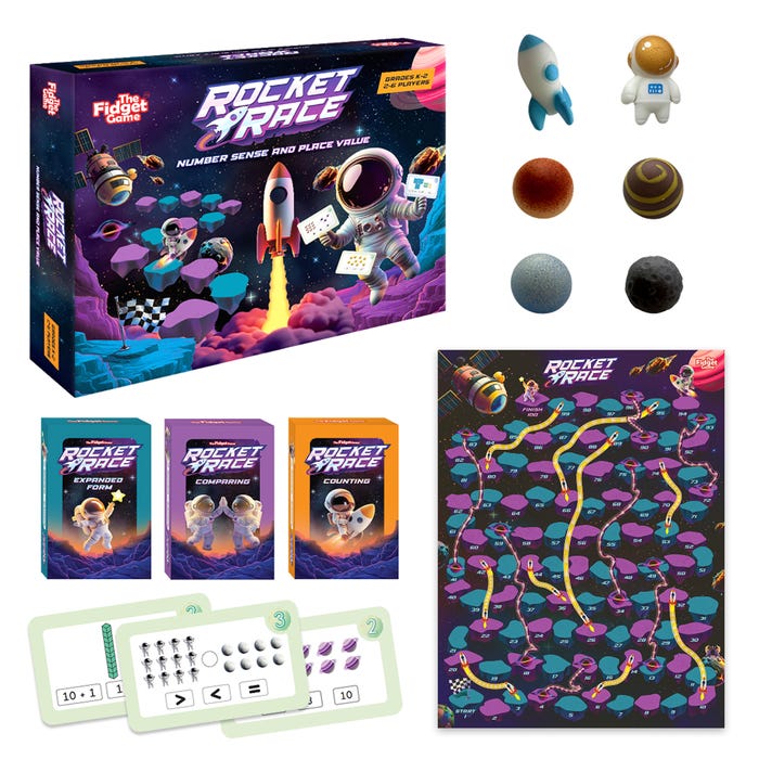 The Fidget Game Rocket Race, Grades K to 2
