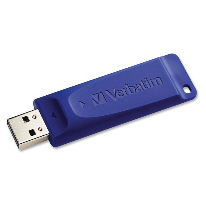Verbatim Classic USB Flash Drive, 64 GB, Blue