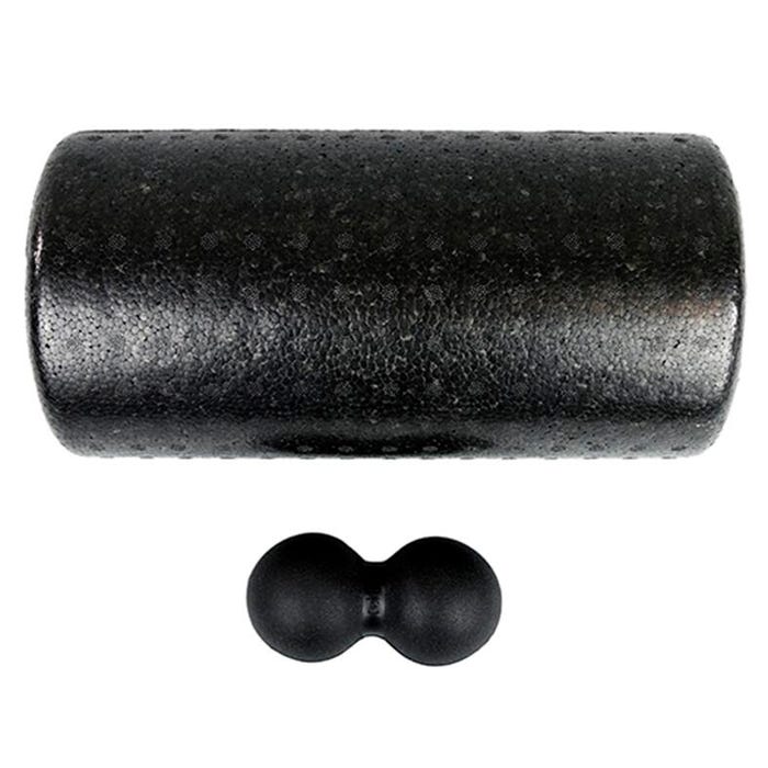 BakBalls Mobility Kit with Firm BakBalls and 12 Inch Foam Roller, Black