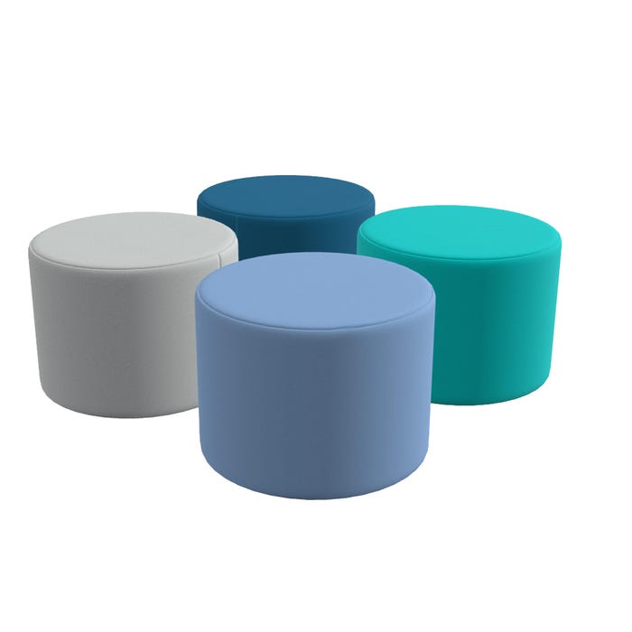 Childcraft Round Ottomans, Set of 4