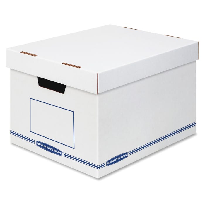 Bankers Box Storage Box, X-Large, 12 x 15 x 10 In, Pack of 12