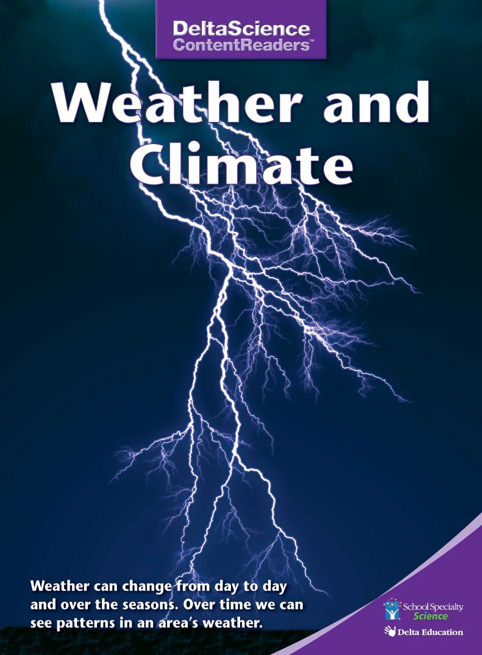 Delta Science Content Readers Weather and Climate Purple Book, Pack of 8, Item Number 1278137