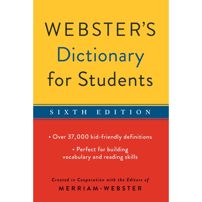 Webster's Dictionary for Students, Sixth Edition