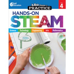 Shell Education 180 Days: Hands-On STEAM, Grade 4