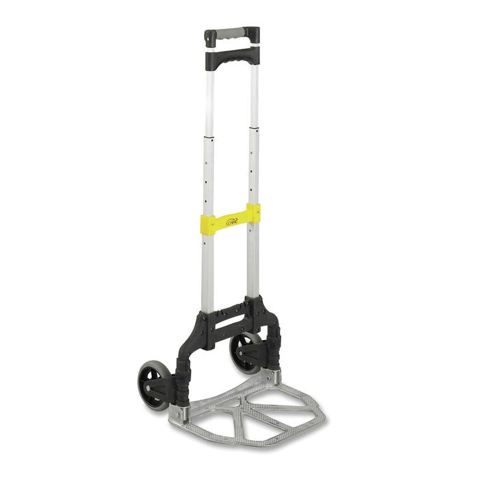 Safco Stowaway Lightweight Hand Truck, 11 x 11 x 15-1/4 Inches (extended), 110 Pound Capacity, Aluminum Frame
