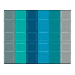 Childcraft Rainbow Colored Squares Carpet, Rectangle 4000116