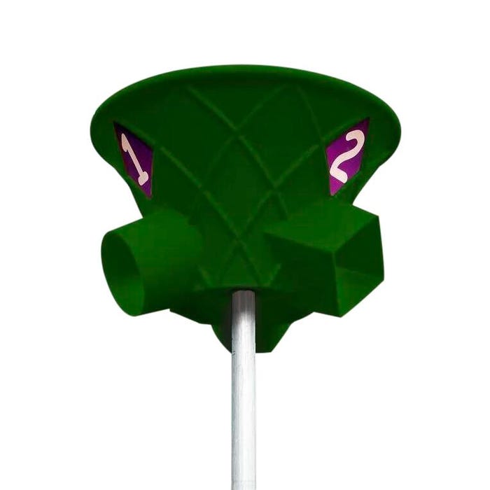 Action Play Systems Triple Shoot with 7 Foot Pole, Green