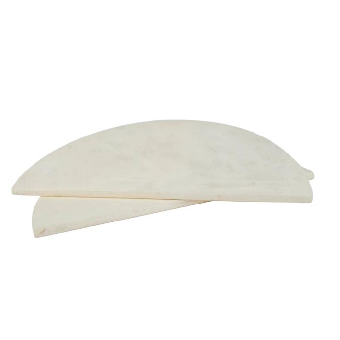 Amaco Excel Half Round Refractory Kiln Shelf, 15-1/2 x 7-3/4 x 5/8 Inches