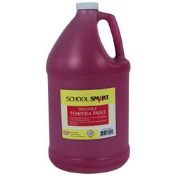School Smart Washable Tempera Paint, Magenta, 1 Gallon Bottle Item Number 2002765