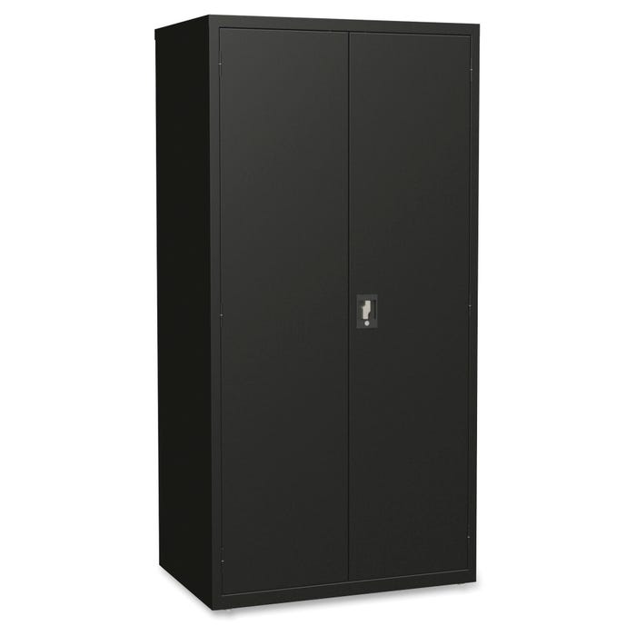 Lorell Storage 5 Shelf Cabinet, 36 x 24 x 72 Inches, Black