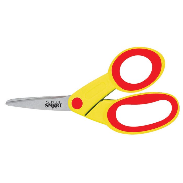School Smart Pointed Tip Kids Scissors, Right Handed, 5 Inches