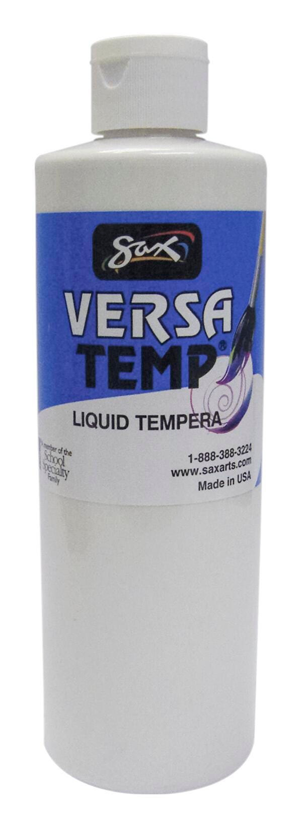 Sax Versatemp Heavy-Bodied Tempera Paint, 1 Pint, White 1440695