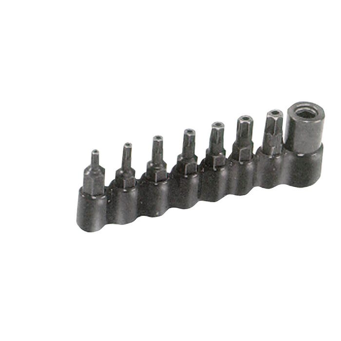 Lisle Tamperproof Torx Bit Set with 1/4 in Drive Bit Holder, Set of 7