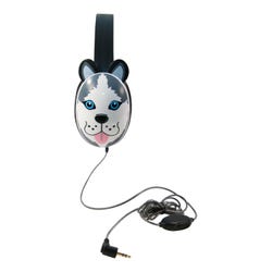 Califone Listening First 2810-BE Over-Ear Stereo Headphones, Inline Volume Control, 3.5mm Plug, Husky 2103813