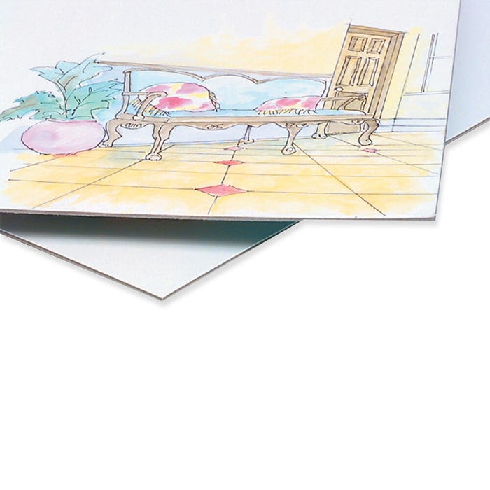 Crescent No. 215 Hot Press Illustration Boards, 16 x 20 Inches, White, Pack of 5