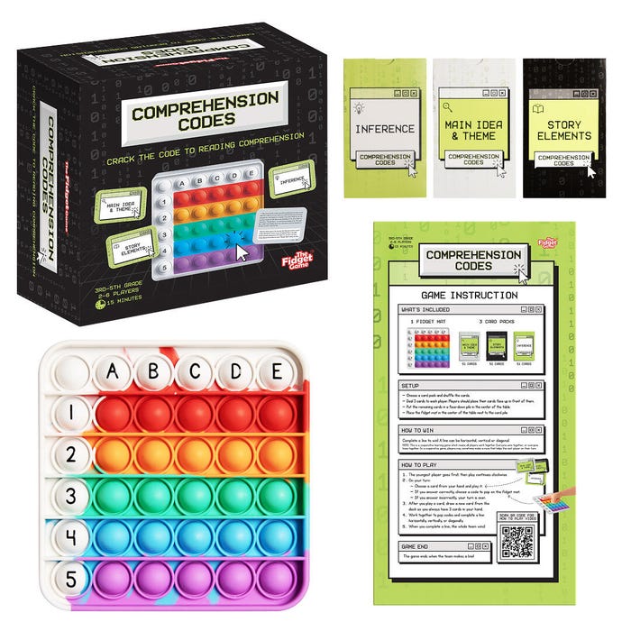The Fidget Game Comprehension Codes, Grades 3 to 5