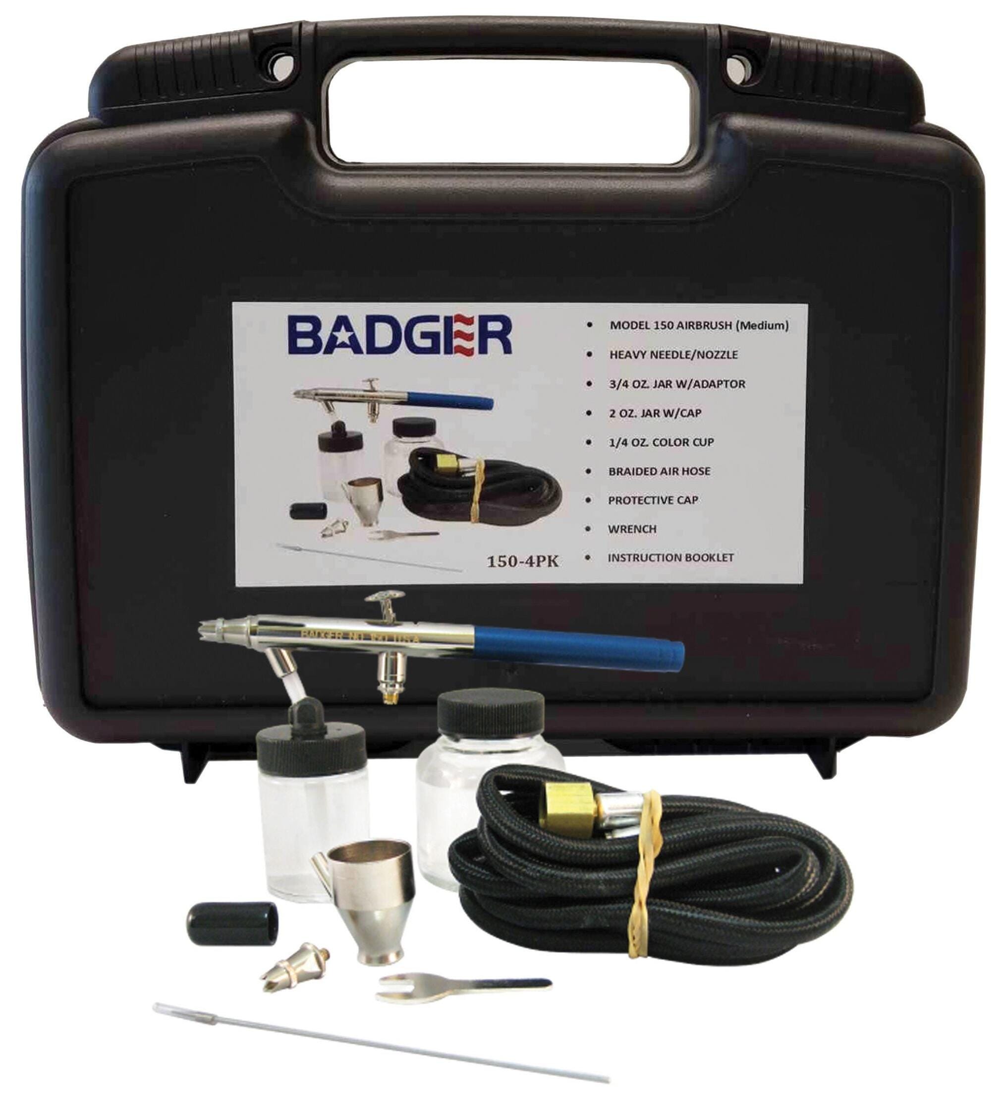 Badger Double Action Siphon Feed 150 Airbrush Set, 9 Pieces