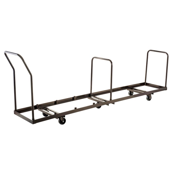 National Public Seating Folding Chair Dolly for Vertical Storage, 50 Chair Capacity, Brown