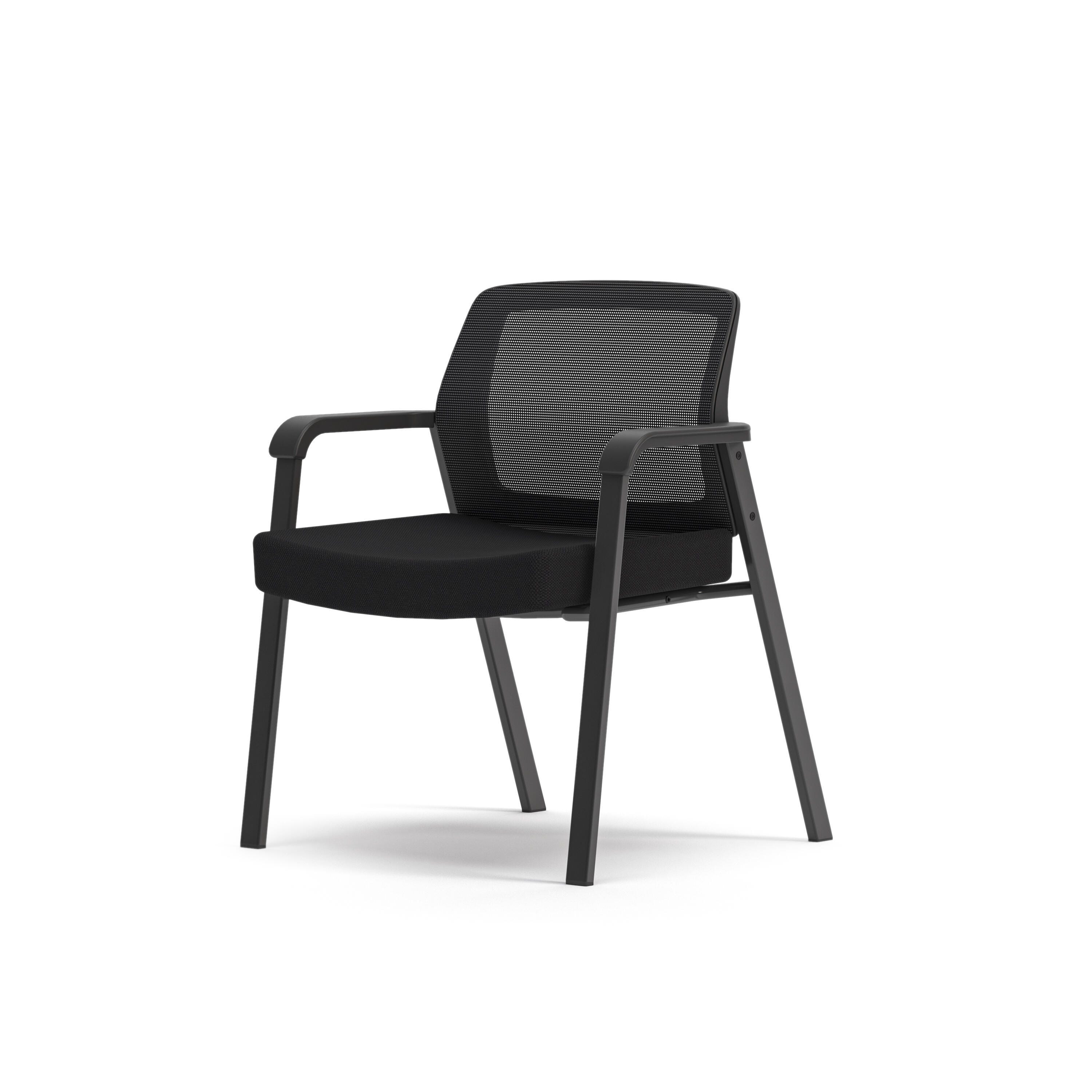 AIS Paxton XL Side Chair, Black, 20-Inch Seat Height