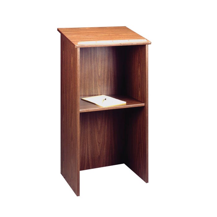 Ironwood Stand-Up/Floor Lectern, 23 X 16 X 46 in, Wood, Mahogany